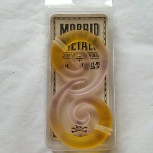 Glass Yellow and Pink Spirals